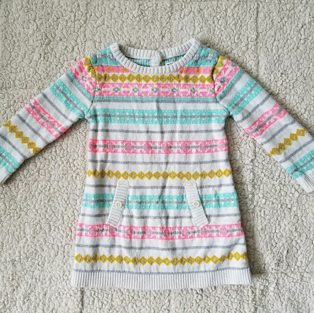 Girls sweater dress sz 18 months